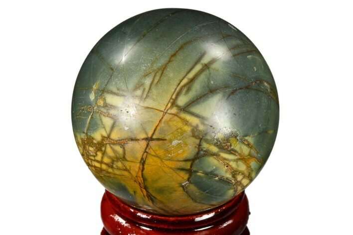 Polished Cherry Creek Jasper Sphere - China #116216